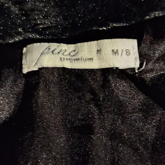 Pine Black Faux Fur Vest Size M/S Sleeveless Jacket Collar Fuzzy Soft Warm Cute - Picture 6 of 7